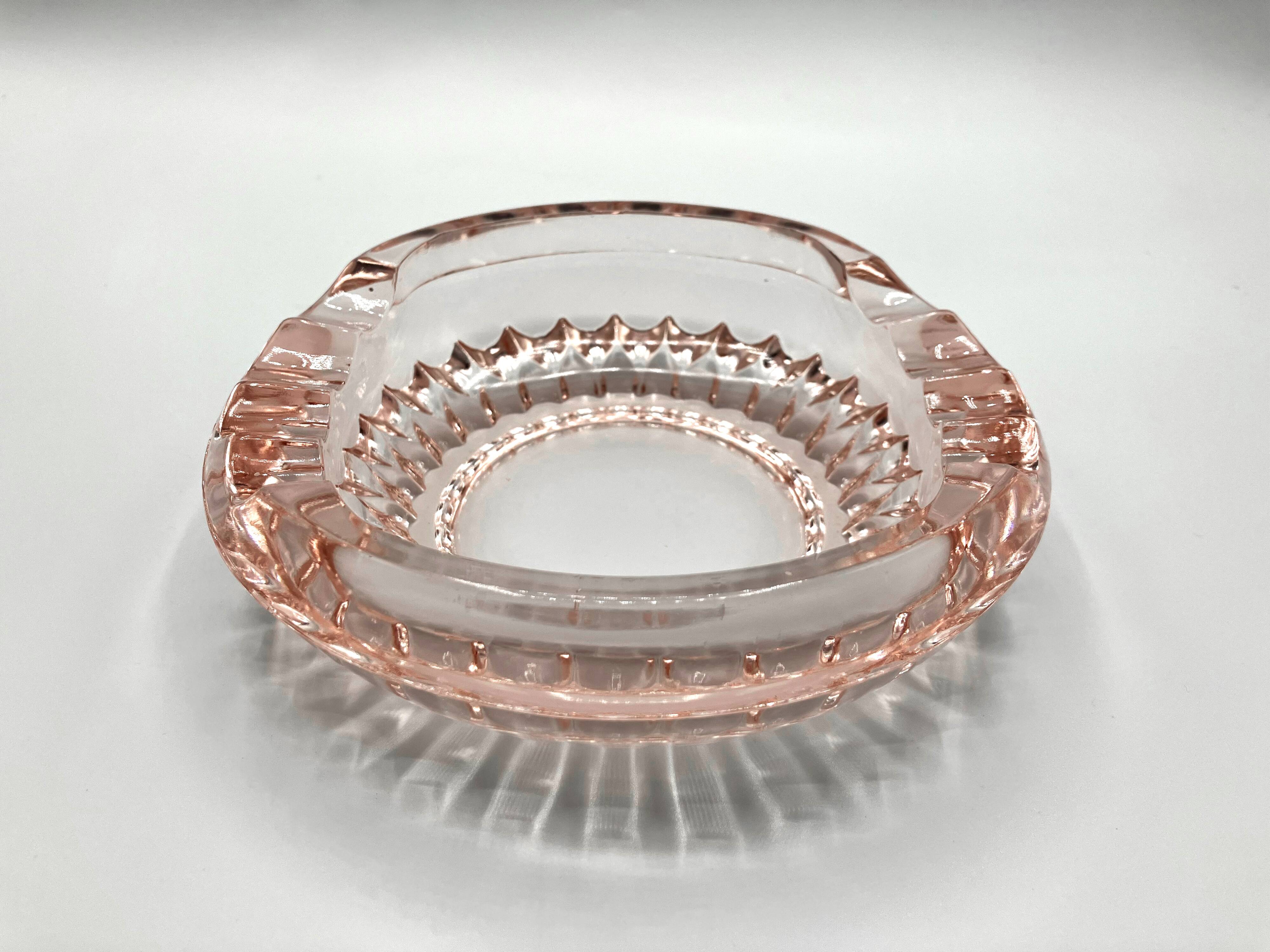 Cendrier vide-poche sklo union • verrerie rudolfova hut • design jiri zejmon • 1960