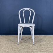 Set of 6 Thonet-type curved wooden bistro chairs
