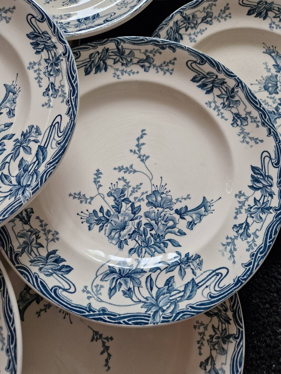 13 Longwy Azaleas dinner plates