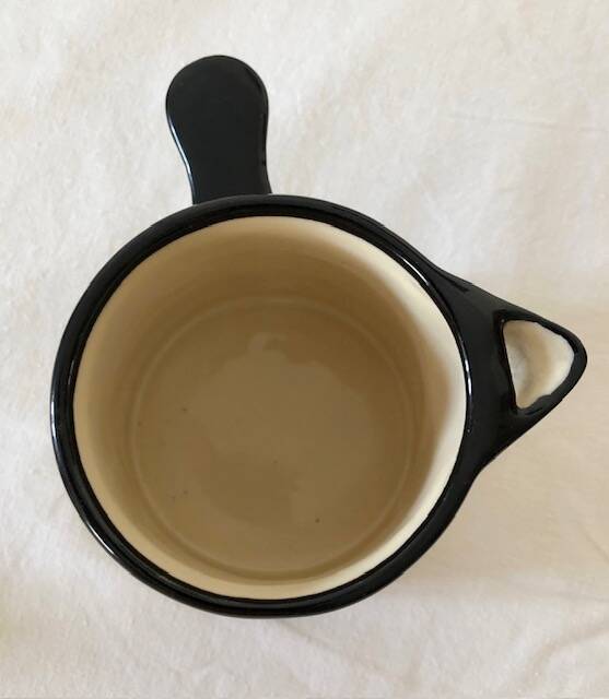 St Jean decorated earthenware teapot signed handmade decor