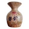 Old sandstone vase painted flowers