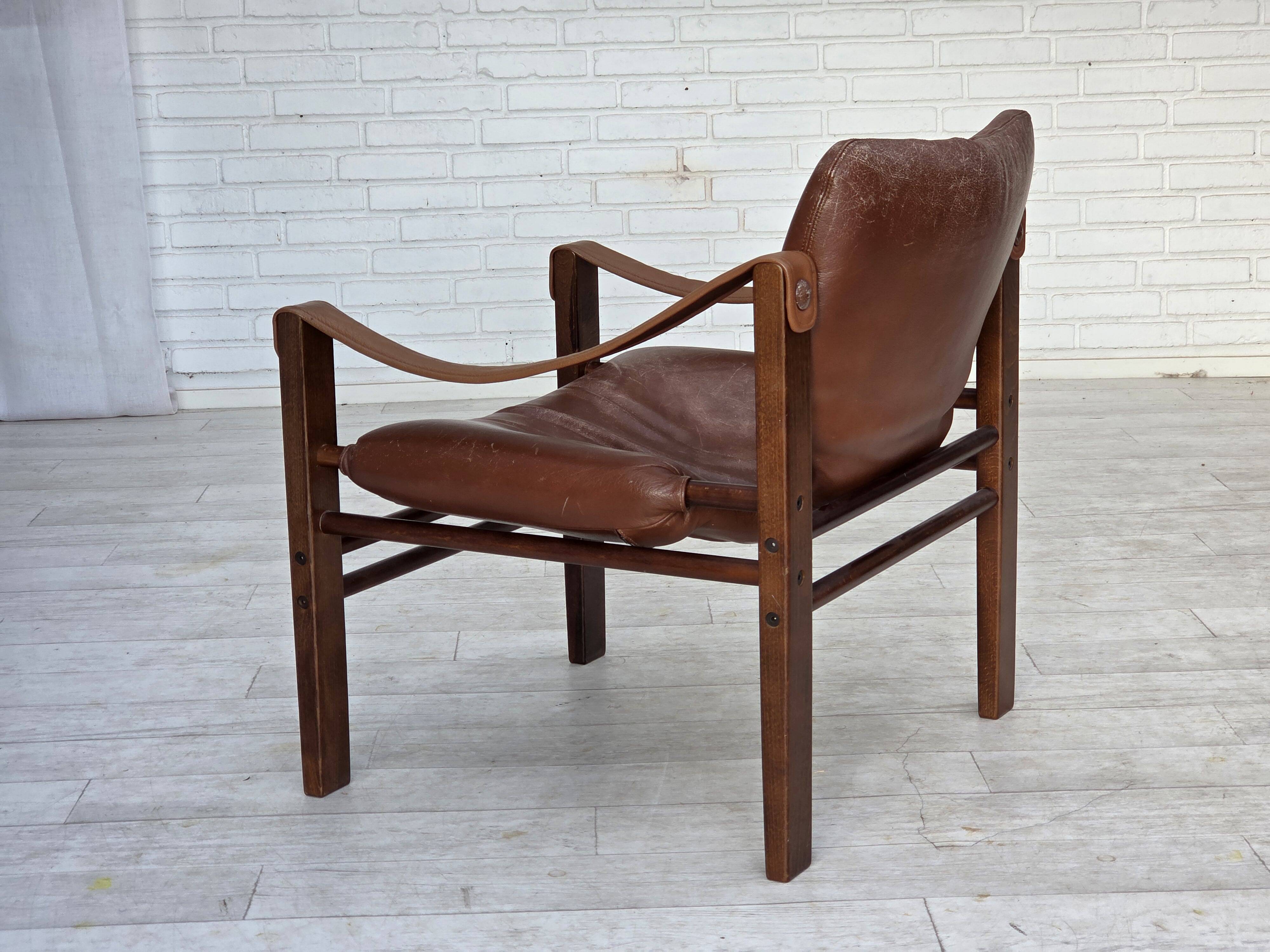1970s, Danish armchair model "Safari" by Skippers Furniture.