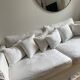Kinkajou linen sofa, 5-seater