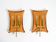 Unique large heavy mid-century church wall lamps made of copper and brass