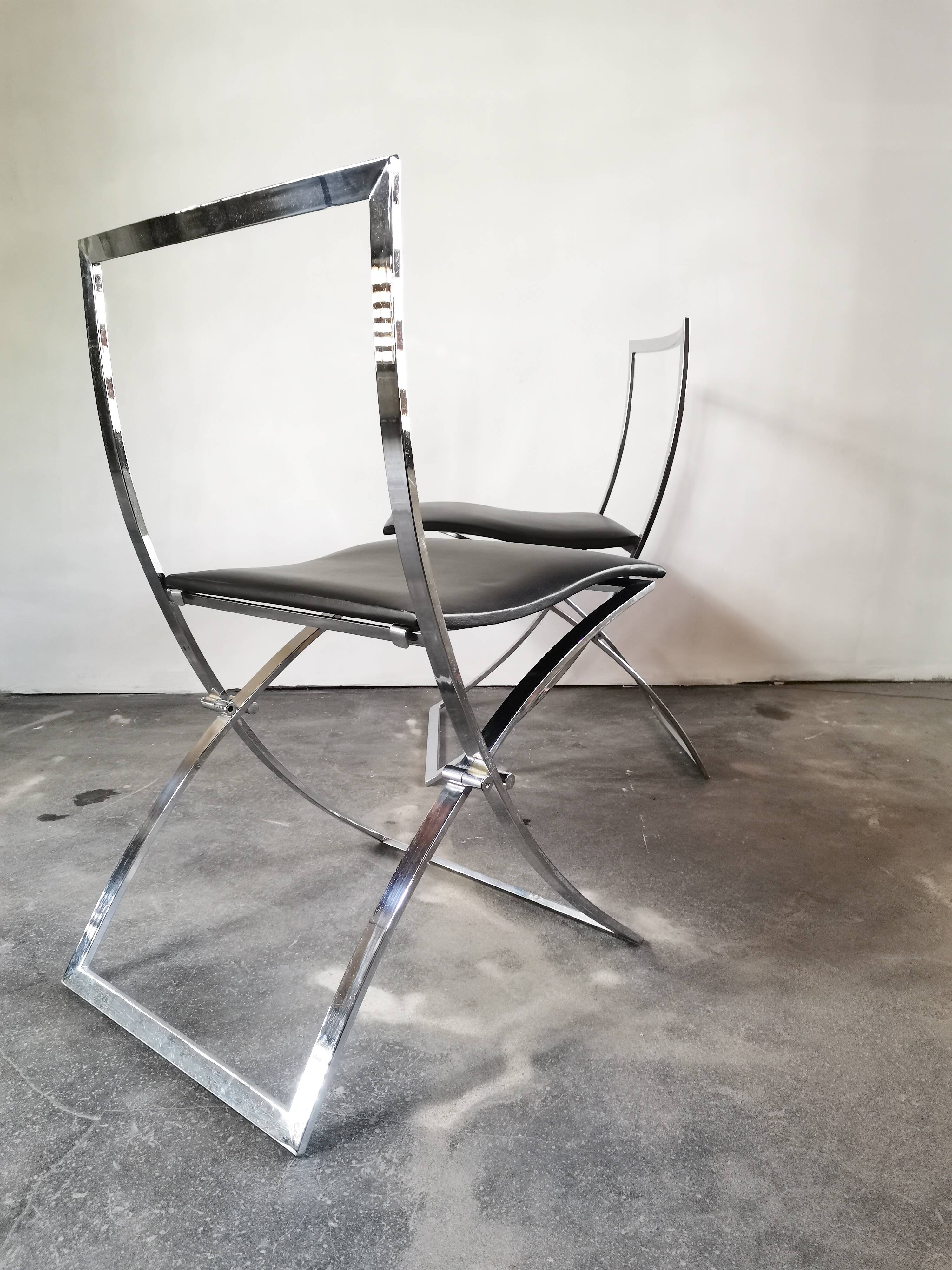 Marcello Cuneo, Model “Luisa”, 1970s Set of 2 Dining Chairs