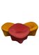 Set of 3 Space Age armchairs in the style of Pierre Paulin.