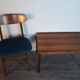 Table d'appoint en palissandre vintage scandinave 1960s
