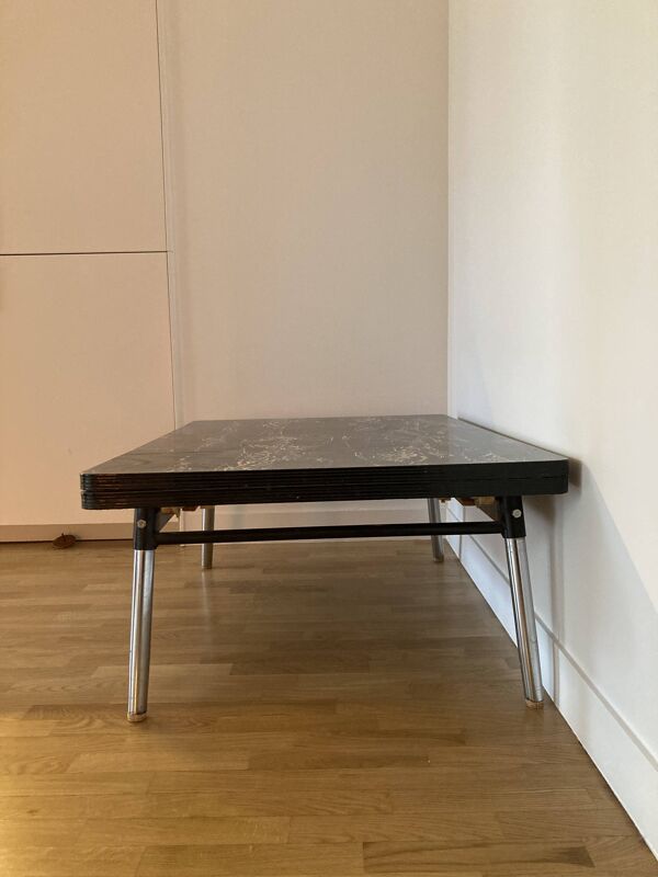 Table basse Formica effet marbre