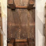 Table basse plateau porte indienne en bois teck