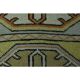 1970s vintage Turkish Oushak handmade wool cotton green area rug 115x205
