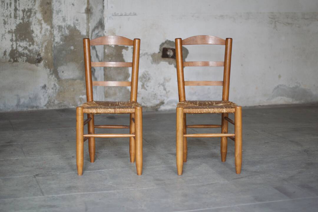 Series of two Georges Robert mountain chairs - France 1960
