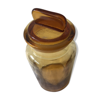 Former yellow glass jar