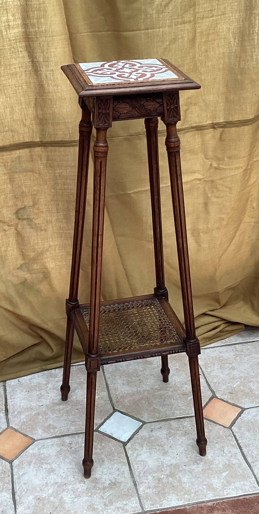 Art Deco wooden console table dimensions: height - 107 cm - width - 38 cm -