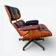 Burgundy Herman Miller Original Rosewood Eames Lounge Chair and Ottoman