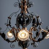 Vintage Iron Candlestick, 1910s