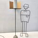 Rare Lampadaire Moderniste modèle "Abate" par Afra et Tobia Scarpa pour Ibis,
