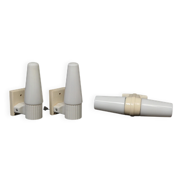 Sigvard Bernadotte Set of 3 wall lights for IFÖ Sweden, 1960s