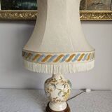 Vintage Moustiers earthenware lamp
