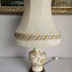 Vintage Moustiers earthenware lamp