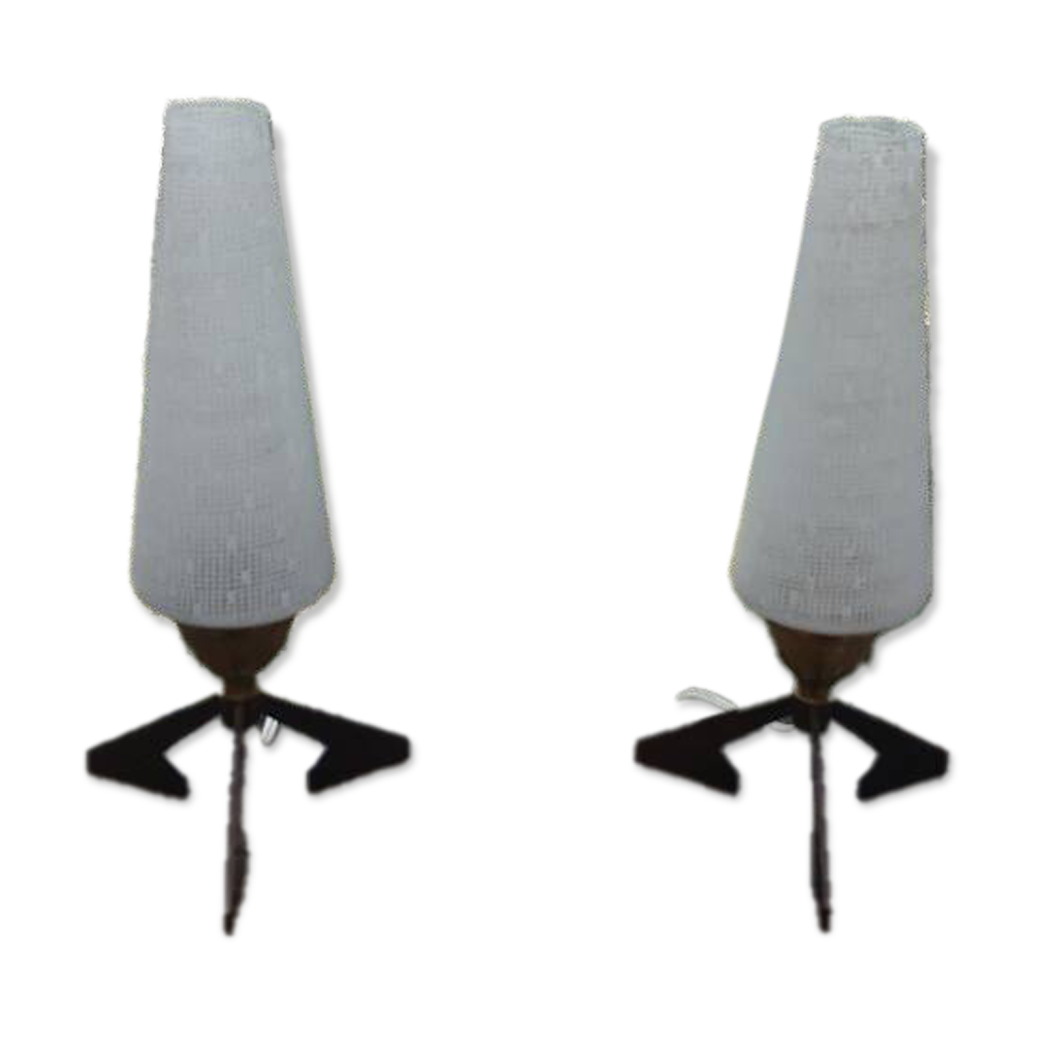 Duo de lampes de chevet vintage
