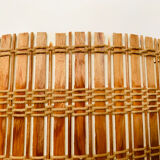 Wicker ceiling lamp