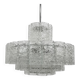 Mid-century design Doria Leuchten glass chandelier, 1970s