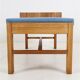 Minimalist mid-century phone / reading bench, oak, Danish modern design, 1960s / 1970s