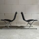 Chauffeuse PLR1 Luar par Ross Littell pour ICF De Padova, Italie années 1960