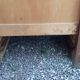 Storage cabinet locker with old wooden curtain