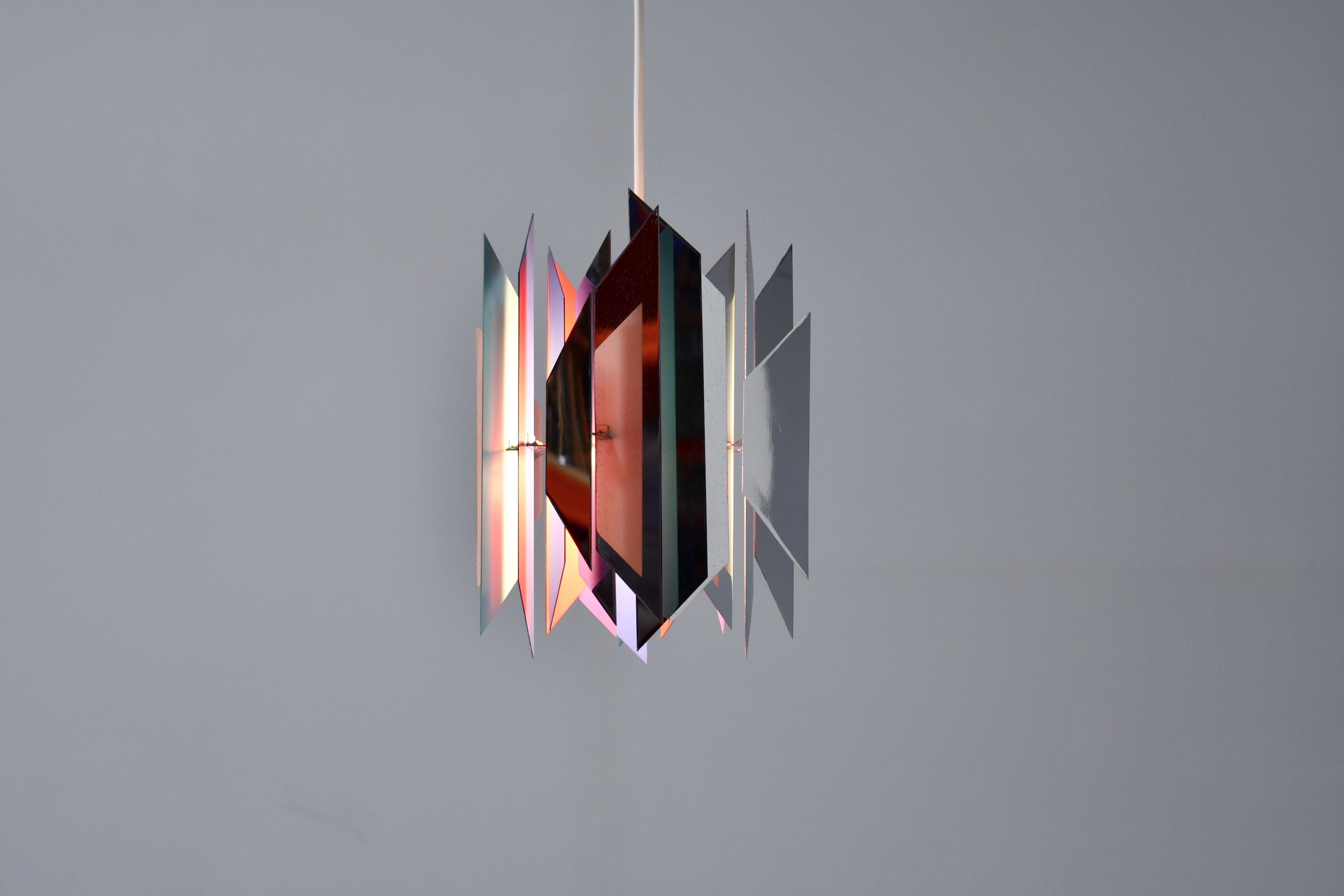 Tivoli Pendant Lamp by Simon Henningsen for Lyfa. Denmark 1962 (blk)