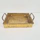 Vintage France Regency Style Woven Brass Bread Basket, 1960s