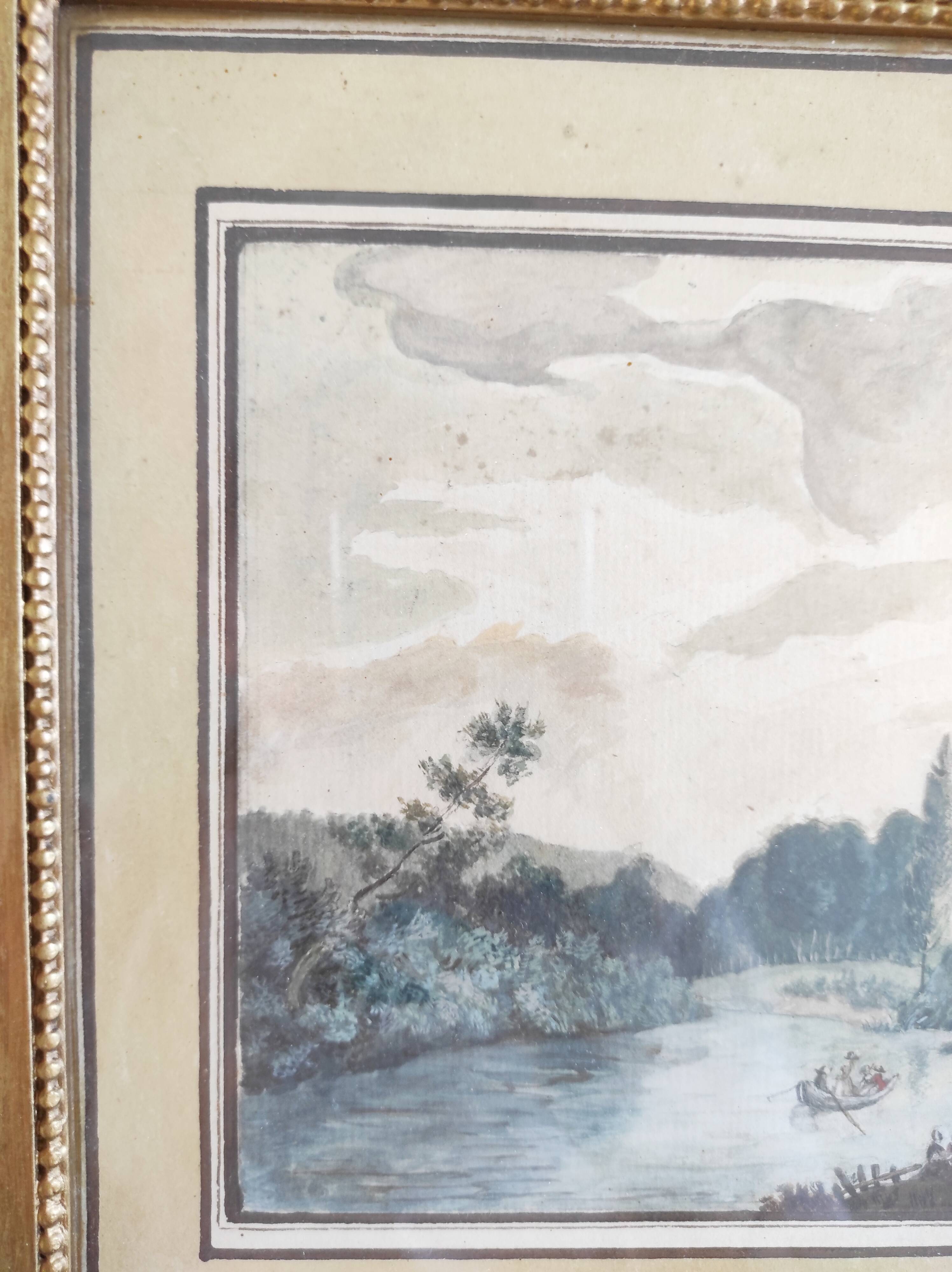 Two signed 19th century landscape watercolors