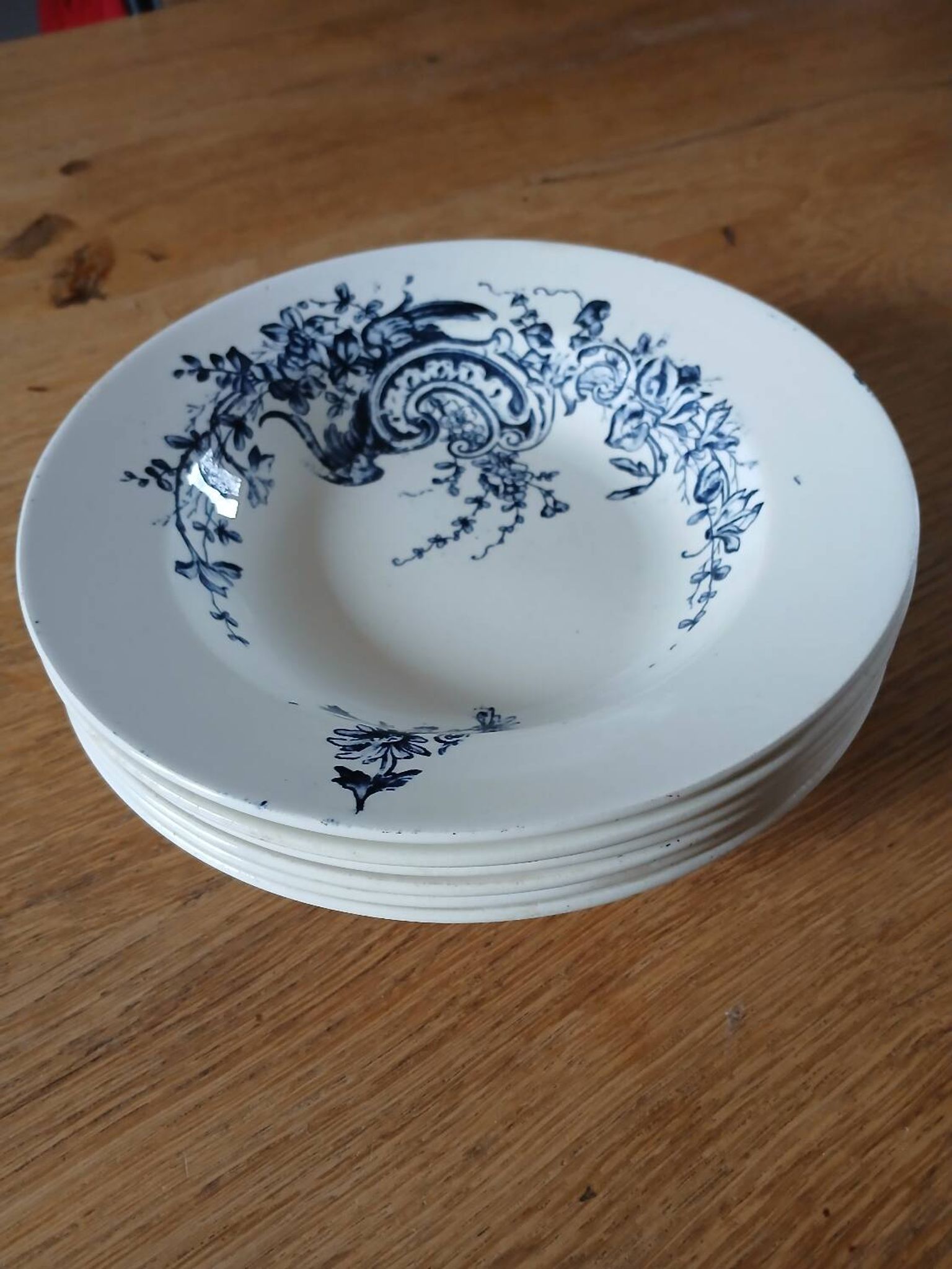 6 Terre de fer HB & Cie soup plates