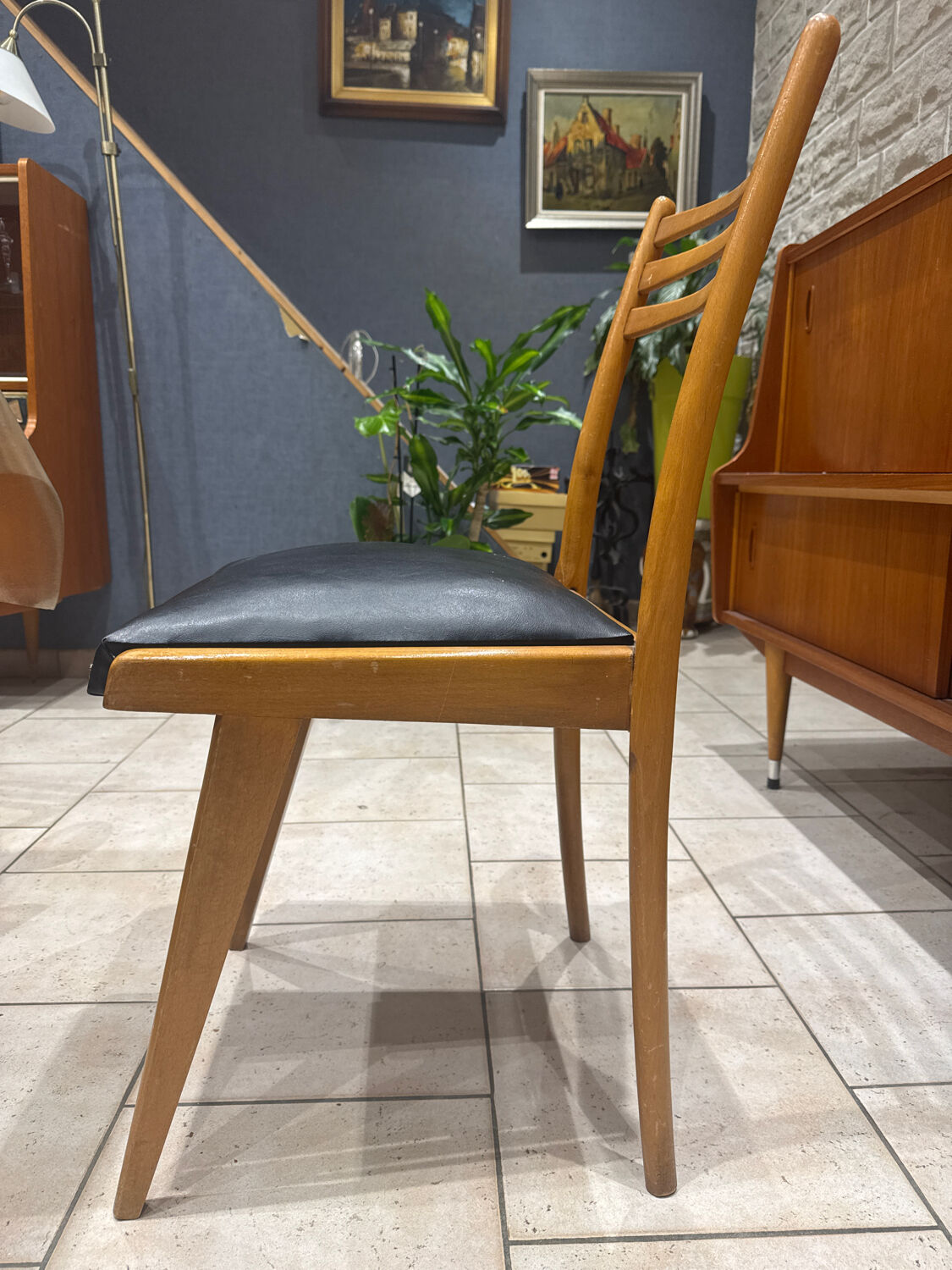 Vintage Scandinavian set – extendable table & 6 chairs