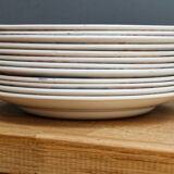 Set of 12 plates in Sarreguemines faience, Brady model