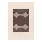 Peinture abstraite sur papier B352 signée Eawy