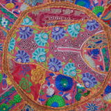 Pouf - large Indian round cushion