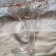 Pink glass trumpet vase in Murano or Empoli style.
