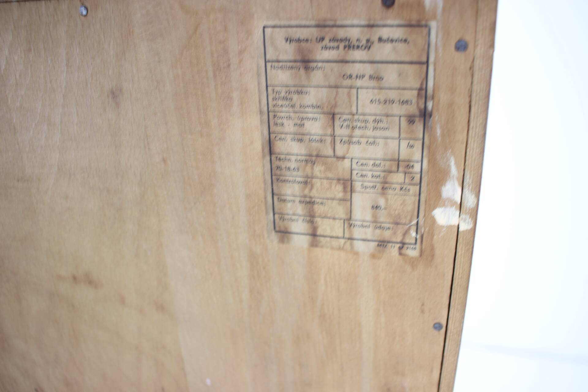 Midcentury Secretary or Cabinet by František Mezulánik for UP Závody, 1960s