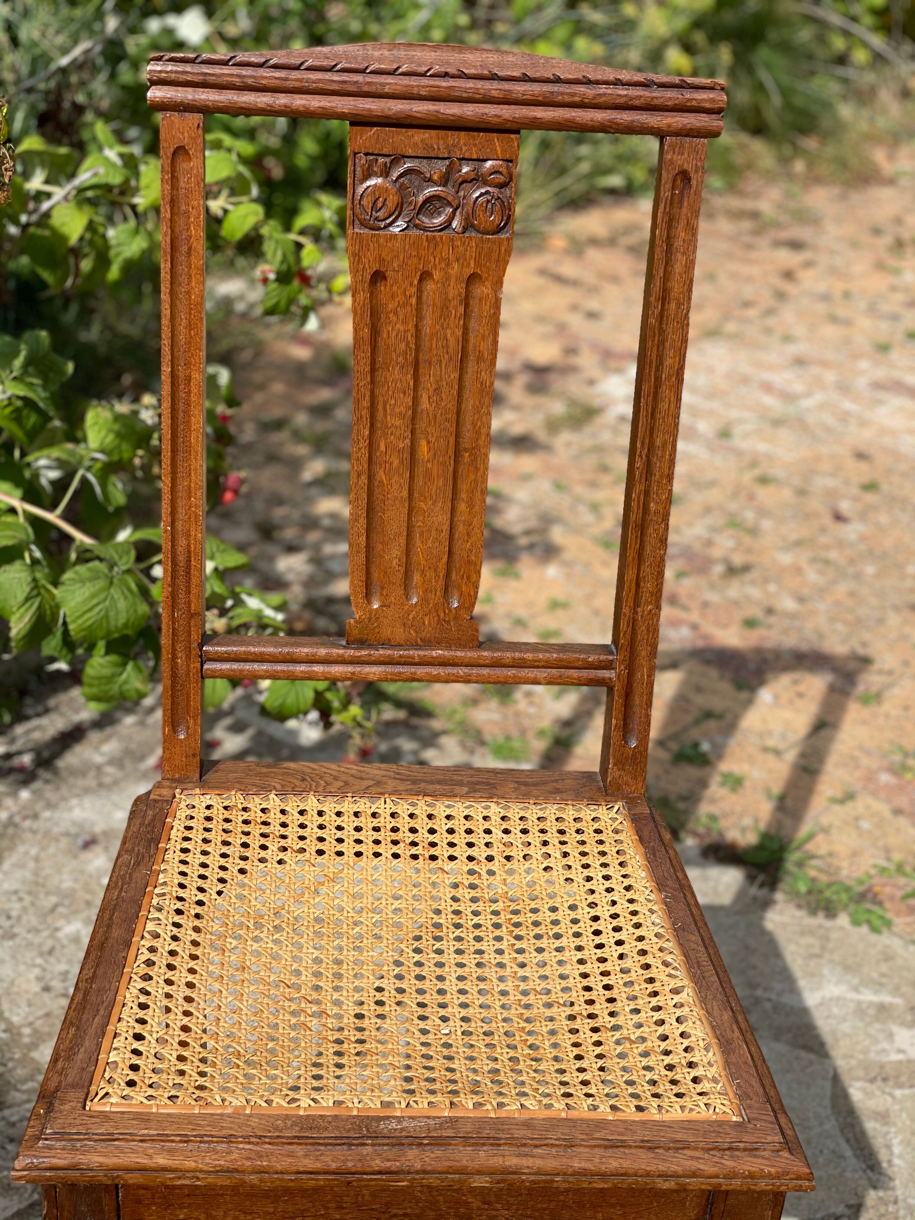 Lot 2 chaises anciennes