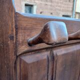 Wooden coat rack trunk