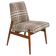 Beige checked fabric armchair, type 300-227, Europe, 1960s
