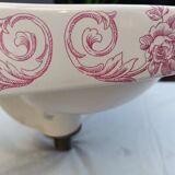 Ensemble Lave-mains + porte-savon+ porte-serviettes en Porcelaine de Paris "Jouy"