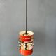 Vintage orange suspension lamp in the Massive Belgium style, Space Age.