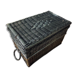Blue wicker trunk
