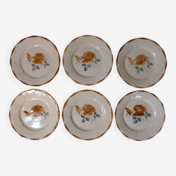 Digoin Sarreguemines 6 assiettes plates 9181