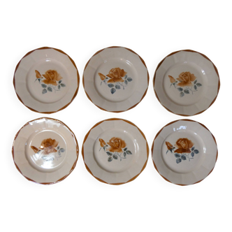 Digoin Sarreguemines 6 assiettes plates 9181