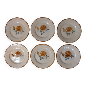 Digoin Sarreguemines 6 assiettes plates 9181