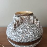 Brutalist fat lava round vase | West Germany 60s/70s