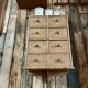 Hanging craft cabinet with drawers